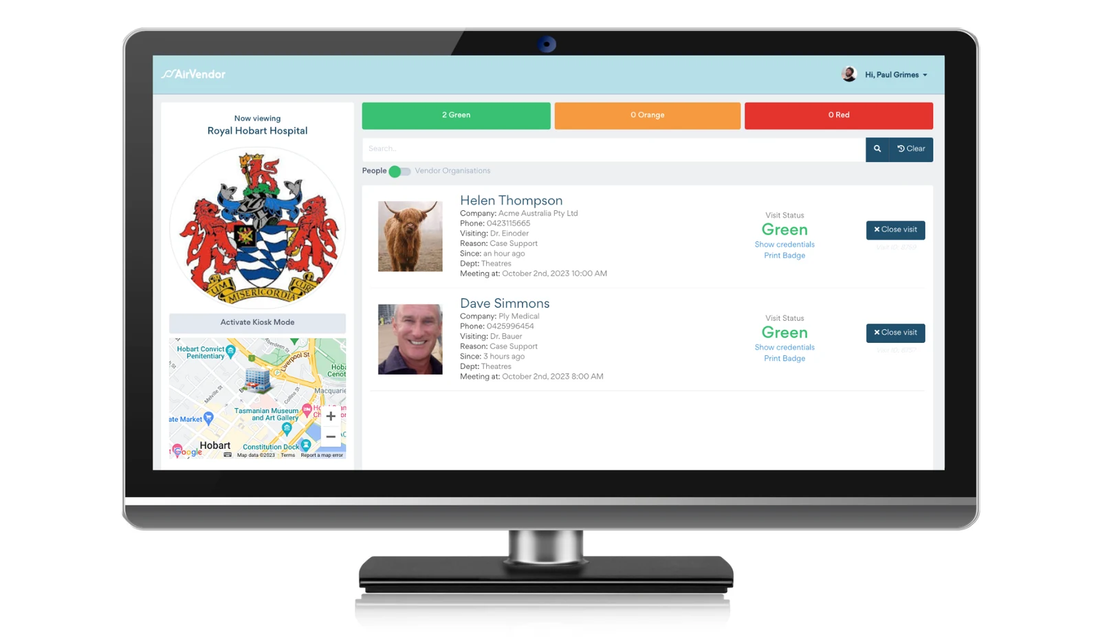 AirVendor healthcare vendor compliance platform, built by OK200